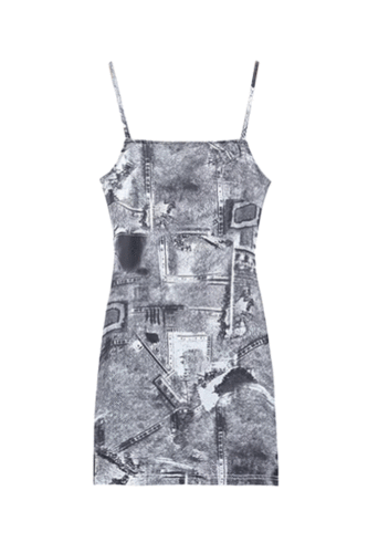 Print Bodycon Dress (2 color) S,M